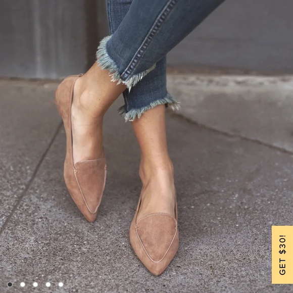 Lulus Shoes - NWOB Lulu’s Camel Suede Emmy Flats